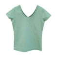 thumbnail image 3 of Kiijoy Tween Girls V Neck Short Sleeve T-Shirt Solid Casual Sports T Shirt, Sizes 11-12, 3 of 3