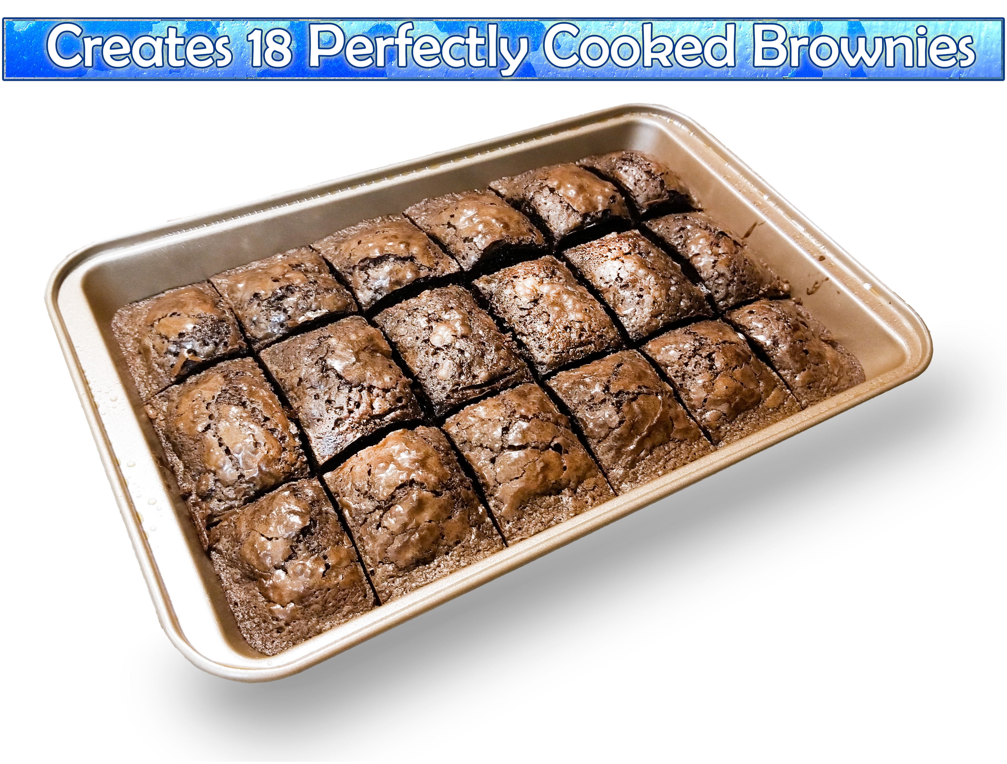 Copper Chef Brownie Pan with Adjustable Separator,Lid & Easy-Lift