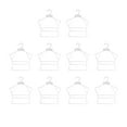 thumbnail image 4 of GROWTH TANK 10 Pcs Cintres de Maillot de Bain Présentoir de Lingerie pour Robe Collection Spectacle Séchage L, 4 of 9