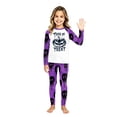thumbnail image 2 of Matching Halloween Pajamas for Family Party Pjs Family Jammies Long Sleeve Funny Novelty Pumpkin Face Ghost 2 Piece Sets Casual Trendy Matching Holiday Pajamas Girl 2-3 Years, 2 of 4