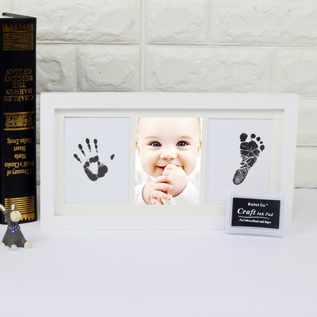 Newborn Baby Handprint Footprint Photo Frame Kit Perfect Baby Shower Gift