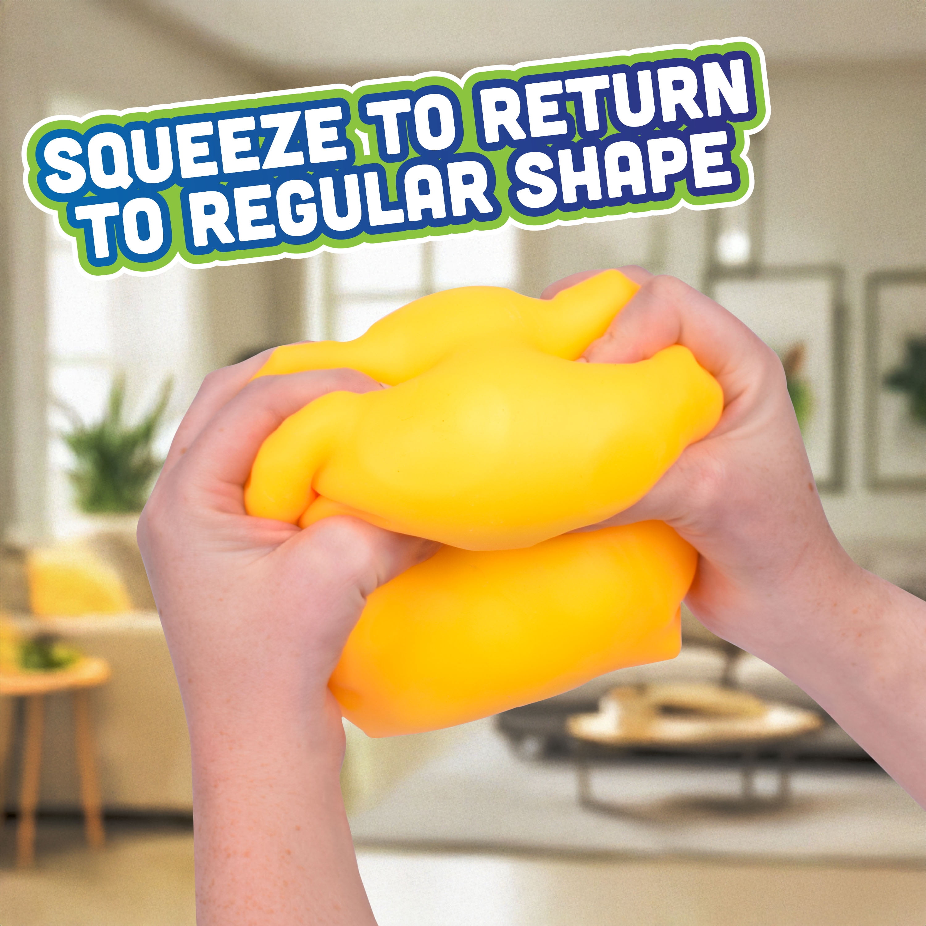 Toymendous Squeeze Cheese, Squishy Stress Toy, Children Ages 3+