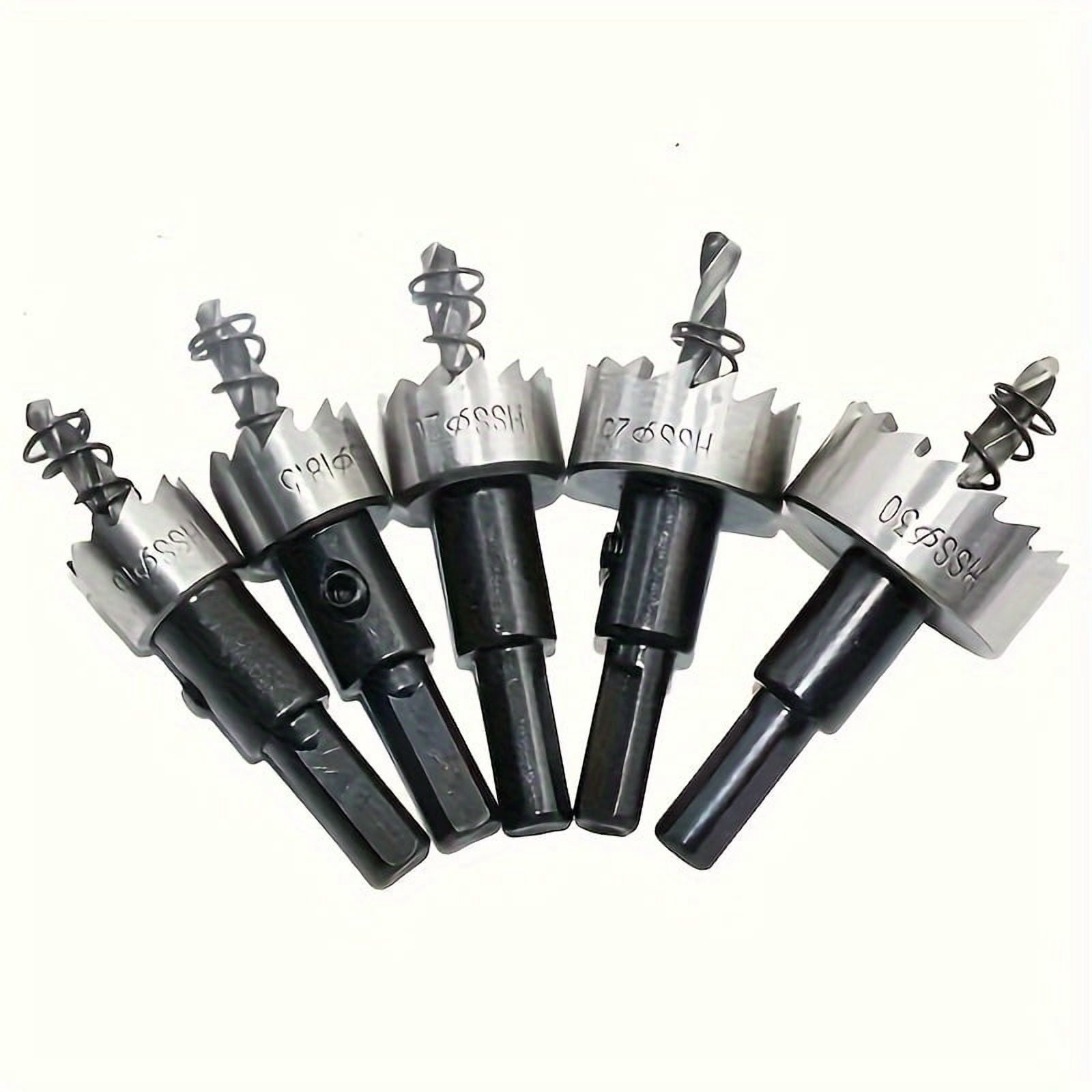 5pcs Heavy-Duty Hole Saw Drill Bit Set - All-Purpose for Stainless Steel, Aluminum, Plastic & Wood - Circular Blade Drill Bits Kit for DIY， Renovation