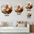 thumbnail image 4 of Designart "Realistic Seashells composition" Animals Oversized Wall Clock, 4 of 5