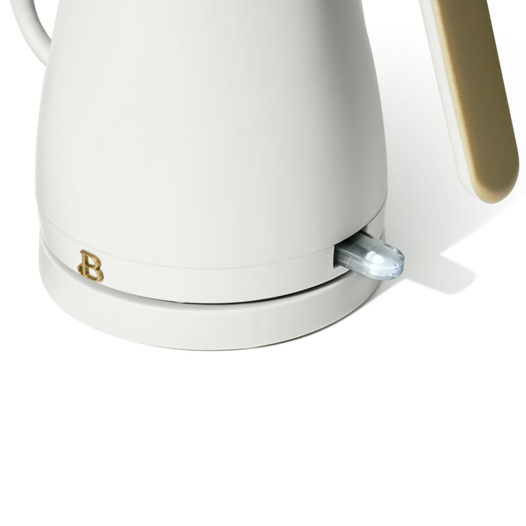 Beautiful by Drew Barrymore 19279 1.0L Electric Gooseneck Kettle, White Icing