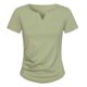 thumbnail image 2 of mfyjkho Tops Bohemios Para Mujer, Camiseta De Tirantes Lisa De Manga Corta Con Cuello En V De Verano Para Mujer, Cómoda Y Regular Tops Para Hacer Ejercicio Para Mujer M, 2 of 4