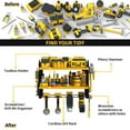 thumbnail image 2 of Auledio Power Tool Organizer, 4 Drill Holder Wall Mount,Heavy Duty Metal Tool Shelf, Storage Rack for Garage Organization, Heavy Duty Metal Tool Shelf，Yellow, 2 of 7