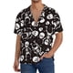 thumbnail image 1 of Fotbe Skeleton Camisa Estampada de Manga Corta para Hombre, Casual de Verano, Estilo Playero, Sin Arrugas-Medium, 1 of 5