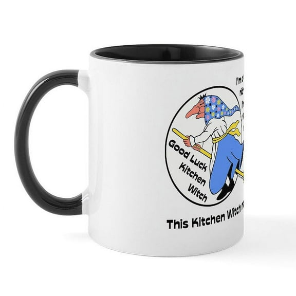 CafePress - Norwegian Good Luck Kitchen Witch Magne Mug - 11 oz Ceramic Mug - Novelty Coffee Tea Cup