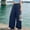 Navy, variant on Endives Womens Linen Pant Elastic Waist Loose Wide Leg Pants Breathable Casual Pant Trousers Plus Size M-6XL Navy