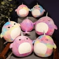 thumbnail image 2 of 10 Inch Rainbow Whale Plush Doll Girl‘s Birthday Gift Sleeping Toy A Horned Whale, 2 of 7