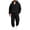 07#Black, variant on Multi Color Mens Fleece Zip Hoodie Jogger Set, Front Kangaroo Pocket Jacket & Soft Sweatpants, Leisure Street Sport Tracksuit Blue XL