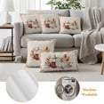 thumbnail image 6 of Grey Fall Outdoor Waterproof Pillow Covers, Thanksgiving Maple Leaf Harvest Botanical Rustic Decorative Square Throw Pillowcase Sofa Cushion Sham for Patio/Couch/Chair, 18"x18" 2 Pack, 6 of 8