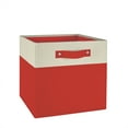 thumbnail image 3 of RiverRidge Kids 2pc Two-Tone Collapsible Cube Fabric Storage Bins with Handles - Red, 3 of 10