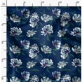 thumbnail image 2 of Soimoi Florals Print, Poly Taffeta Fabric, Decor Sewing Fabric by The Yard 56 Inch Wide, Decorative Fabric for Outdoor Upholstery, Umbrellas and Home Accents, Navy Blue & Green, 2 of 6