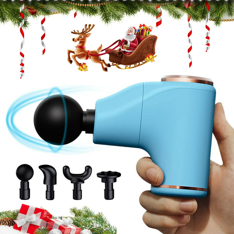 Mini Massage Gun Deep Tissue Handheld Therapy Fascia Muscle Massage Gun  Massagers for Back Pain Relief. As a Health Gift