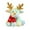 C, variant on WKSCLPAI Christmas plush toy,colorful deer decoration,soft stuffed reindeer,Soft & Cuddly Christmas Decoration Pillow Ideal Holiday Gift for Kids and Family