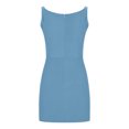 thumbnail image 4 of IROINNID Rollbacks Formal Dress for Women Wedding Guest Homecoming Party Trendy Summer Comfortable Sleeveless Slim V-neck Solid Evening Dress,Sky Blue, 4 of 6