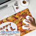 thumbnail image 4 of Thanksgiving Day Large Gaming Mouse Pad Extended Fall Pumpkin Sunflower Mouse Pads with Stitched Edges, Washable, Waterproof Water Resist Keyboard Pad for Gamer, Office & Home, 31.5 X 11.8 in, 4 of 7