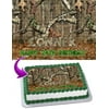 Mossy Oak Camouflage Edible Cake Image Topper Personalized Picture 1/4 Sheet (8"x10.5")