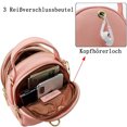 thumbnail image 4 of Mini mochila para mujer, bolso mensajero, bolso de mano, 4 of 6