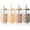 Apricot, variant on Mrsdry Glass Cups with Silicone Lids and Straws (4 Pcs), 16oz Drinking Glasses Set with Silicone Sleeves for Coffee Bar Accessories Iced Coffee Cups with Lids, Glass Tumbler Reusable for Gifts