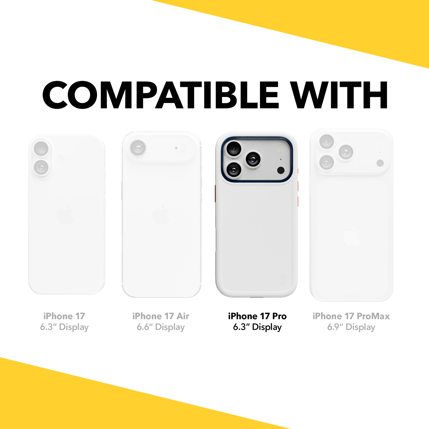 cellhelmet Fortitude Series MagSafe Compatible Hard Shell Back Cover Cell Phone Case for Apple iPhone 17 Pro , Americana
