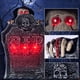 thumbnail image 4 of Lápida de cementerio con decoraciones de Halloween con calavera iluminada y voz espeluznante, 4 of 9