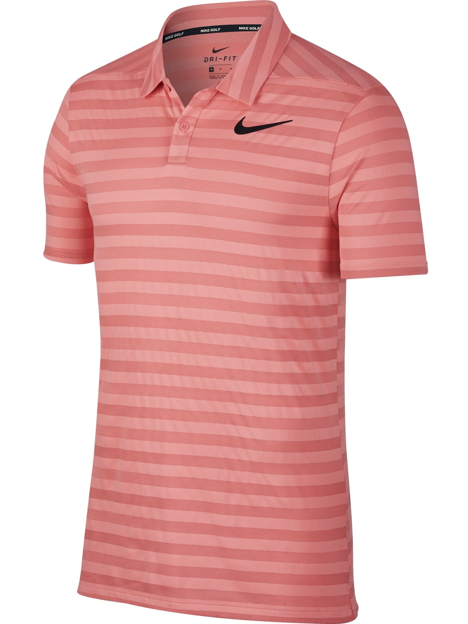 Nike Dry Golf Stripe Polo Sunset Pulse 