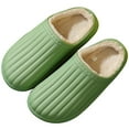 thumbnail image 3 of Winter Slides Unisex Waterproof Non-skid Plush House Sandals Slip on Slippers, 3 of 10