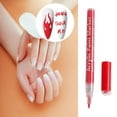 thumbnail image 4 of Hiroekza Nail Art Acrylic Red Ink Marker Pen for DIY Nails, 5ml Watercolor Graffiti Pen with Soft Tip for Hand Drawing, Dots, Hooks, Multi-functional for Nail Painting & Crafts, 4 of 5