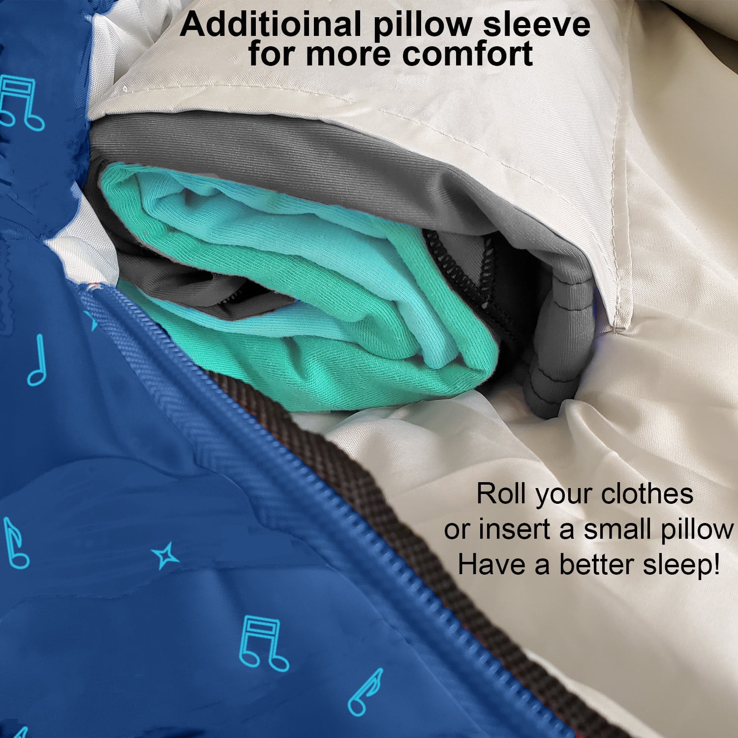 KidzAdventure Adjustable Length Youth and Kids Sleeping Bag |32F Indoor/Outdoor Boys and Girls Sleeping Bag | Mummy Style, Lightweight Sleeping Bag for Kids | U.S. Pending Patent