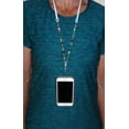 thumbnail image 2 of Beaded Fashion Women's Universal Lanyard 34", Strong, Light Weight Silicone Strap, Can Hold Cell Phones, Water Proof Pouch or Multiple Keys and ID's, 2 of 6