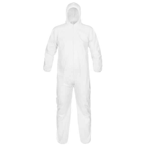 Lakeland MicroMax Microporous General Purpose Disposable Coverall with Hood, Elastic Cuff, Elatic Ankle, White, Package of 1, Size X-Large
