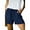 Dark Blue, variant on Shorts for Women Summer Plus Size Casual Comfy Drawstring Elastic Loose Beach Lightweight Short Pants with Pockets