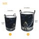 thumbnail image 3 of Fotbe Astronaut Standing In The Moon Cesto de Ropa con Asas, Cesto Impermeable de Gran Capacidad, Bolsa de Lavado para Dormitorio, Cesto de Ropa con Ruedas y Asas-Medium, 3 of 6