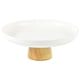thumbnail image 2 of Organizador de bandejas para servir estable con base de madera maciza para sala de estar y cocina blanco, 2 of 8