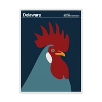 Trademark Fine Art 'Blue Hen Chicken Delaware' Canvas Art by Print Collection - Artist