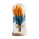 thumbnail image 3 of Regalos de flores para ella Lámpara de mesa LED Adorno de flores preservadas Flor artificial azul, 3 of 9