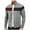A Gray, variant on Men's Fleece Jacket Lightweight Full Zip Windproof Warm Stand Collar Sweatshirt with Zipper Pockets Casual Running Outdoor Athletic