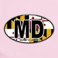 thumbnail image 2 of CafePress - Maryland MD Oval (W/Flag) Infant Bodysuit - Baby Light Bodysuit, Size Newborn - 24 Months, 2 of 4