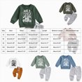 thumbnail image 3 of HCNTES Baby Boy Winter Clothes Toddler Kids Baby Boy Fall Outfits 3M 6M 12M 18M 24M 1T 2T 3T Casual Just a boy who loves his mama Letter Print Long Sleeve Hoodie Tops Pants Winter Clothes Sets, 3 of 4