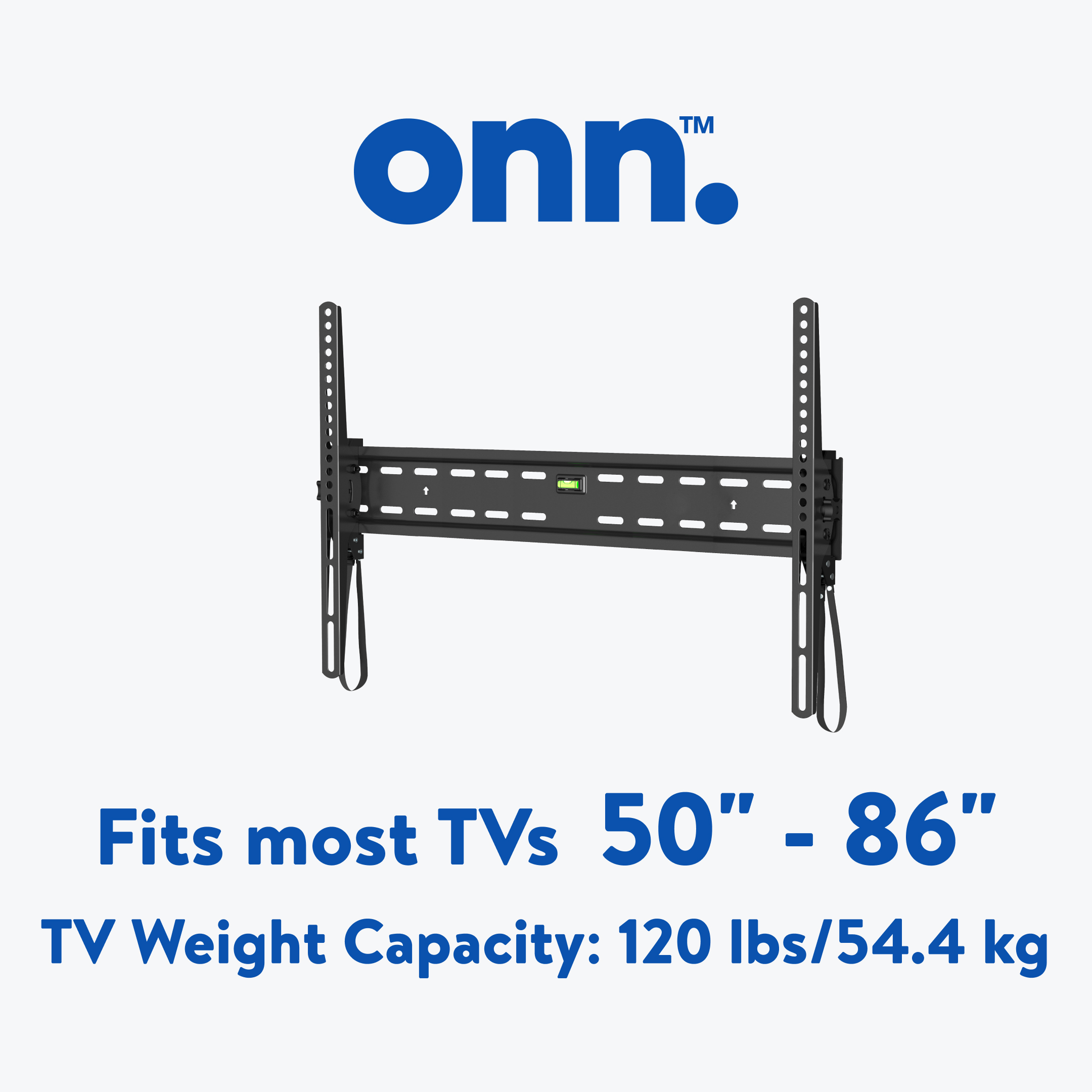 onn. Tilting TV Wall Mount for 50" to 86" TV's, up to 12° Tilting - image 3 of 21