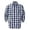 D49/Navy, variant on Afdoent Mens Button Down Shirt Men's Plaid Long Sleeve Shirt Casual Trendy Men's Shirt Relaxed Fit Breathable