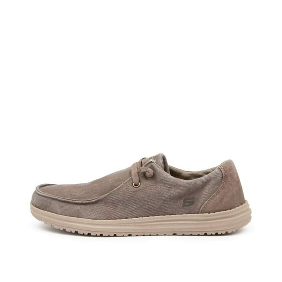 Skechers mens Melson-raymon Canvas Slip on Moccasin Khk 8 US