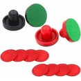 thumbnail image 1 of Air Hockey Putter and Puck Set, Lightweight Portable Air Hockey Replacement Puck and Slider Putter (2 * Putter Handles + 2 * Flannel + 4 * Pucks, 8 Pu, 1 of 5