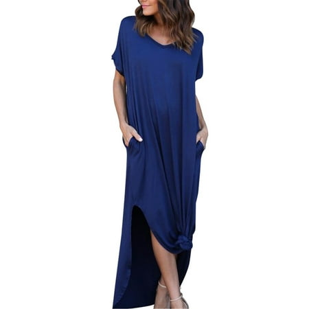 

Lumento Plus Size Women Nightgown Dress Long Maxi Shirt Nightdress Ladies Pajamas Sleep Dress Lounge Wear Nightwear Size S-5XL