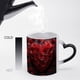 thumbnail image 5 of Taza con Forma de Corazón de Rosa Roja Que Cambia de Color y Cambia de Temperatura. Divertida Taza de Café Sensible Al Calor., 5 of 7