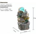thumbnail image 2 of Themed Coral Shell Fountain Tabletop Home Décor Indoor Desktop Fountains Perfect for Zen Waterfall Meditation Waterfall Decor Fountain with LED Lights(23037), 2 of 6