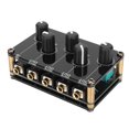 thumbnail image 4 of 4 Way Line Mixer, Black Portable Mini Stereo 4 Channel Line Mixer Professional Plug And Play  For Mixing Instrument, 4 of 8